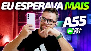 Jogando com o Galaxy A55: Samsung continua super-aquecendo? 🔥 // RODA LISO