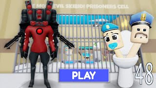 Roblox | Game Android Skibidi Toilet Barry's prison run! ( obby) Part 48 #roblox #obby