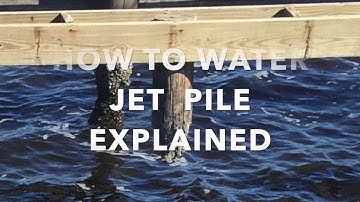 Water Jetting  PVC, Wood,  Concrete  Dock Piles