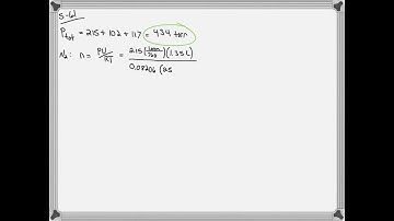 A gas mixture contains each of the following gases at the indicated partial pressures: N_…