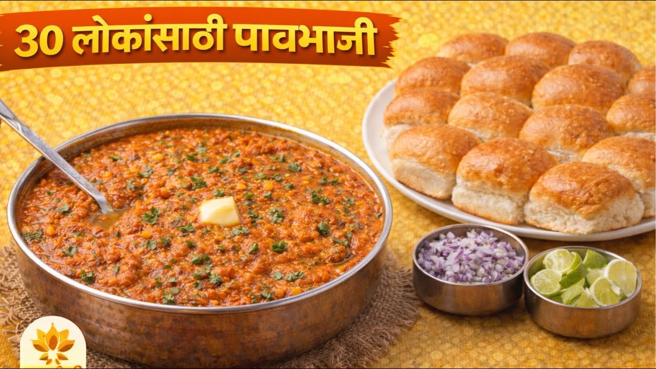 30 Lokannsathi Pavbhaji recipe😋🥰Live Cook with Manisha