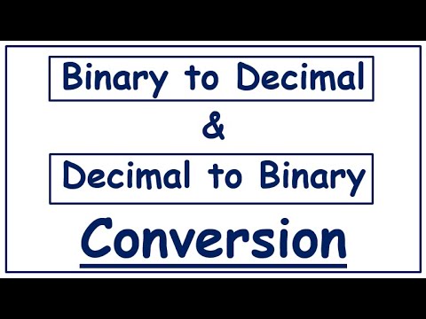 Binary to Decimal & Decimal to Binary Number conversion In Hindi - 2021 ...