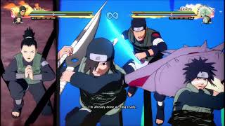Asuma, Shikamaru Team Ultimate Jutsu Game Play Naruto Shippuden Ultimate Ninja Storm 4