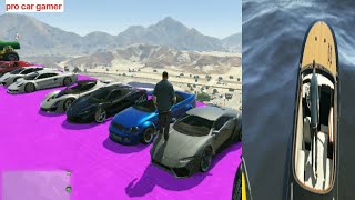 GTA 5 mega ramp and stunt jump game challenge car game