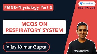 MCQs In Physiology Of Respiratory System for FMGE 2020 | Dr. Vijay Gupta screenshot 2