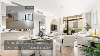 Peninsula One Business Bay | Waterfront 2-Bedroom Apartment Interior Transformation