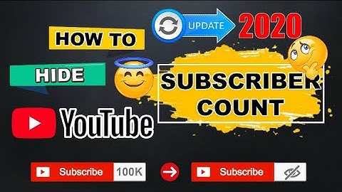HOW TO HIDE SUBSCRIBERS COUNTS ON MY YOUTUBE CHANNEL