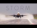Boeing 777 Massive Spray Takeoff in Severe Stormy Weather