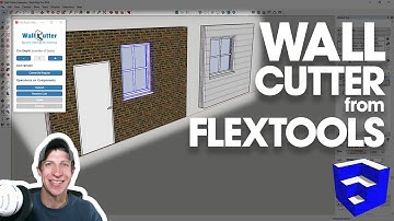 FlexTools Tutorial - Using Wall Cutter to Cut Holes in SketchUp Walls