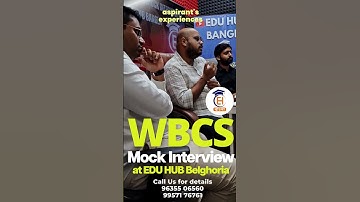 WBCS GROUP C MOCK INTERVIEW STUDENTS FEEDBACK I EDUHUB BANGLA ##VIRALSHORTS ##INTERVIEW 