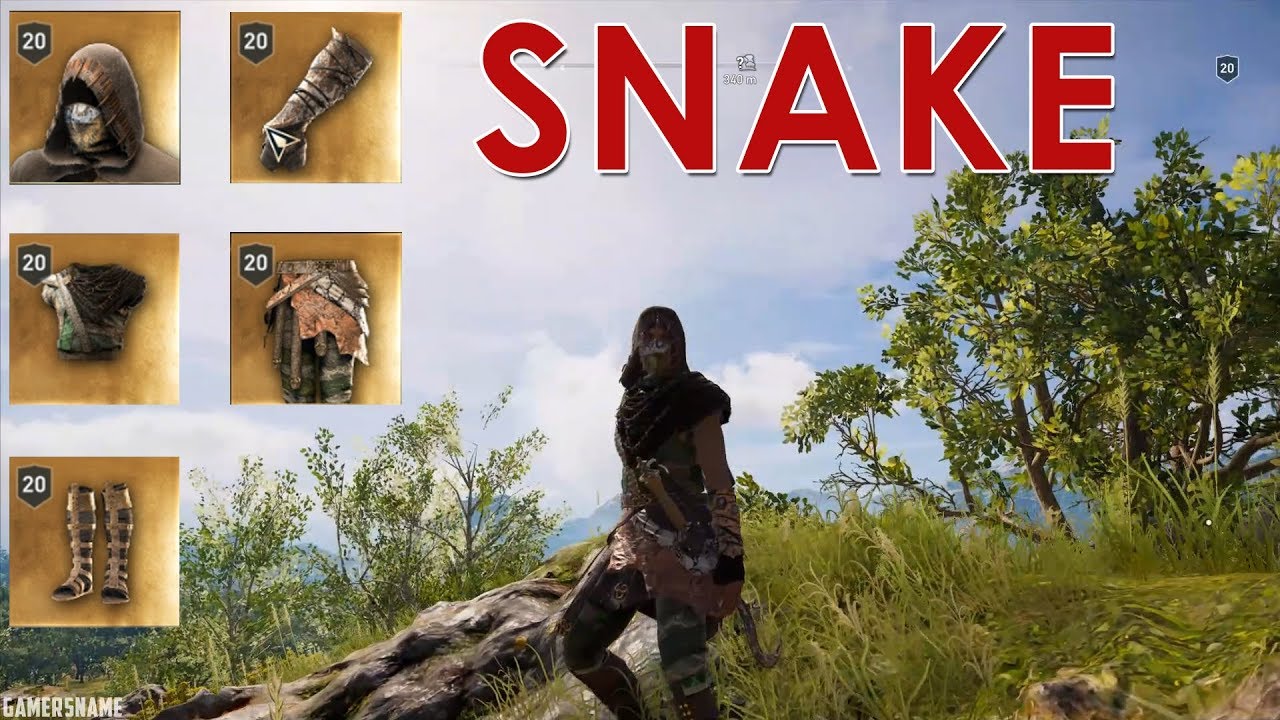 snemand Stolpe digital AC Odyssey: EYES OF KOSMOS, legendary Snake set - YouTube