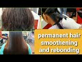 घर बैठे सीखे permanent hair straight,rebonding & smoothening step by step for beginners new video