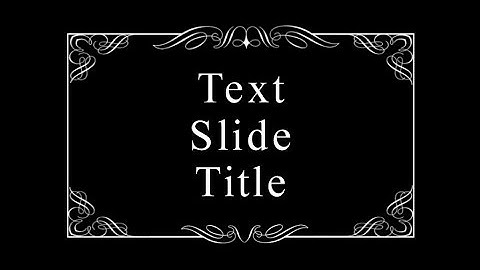 Text Slide Title Slide Style