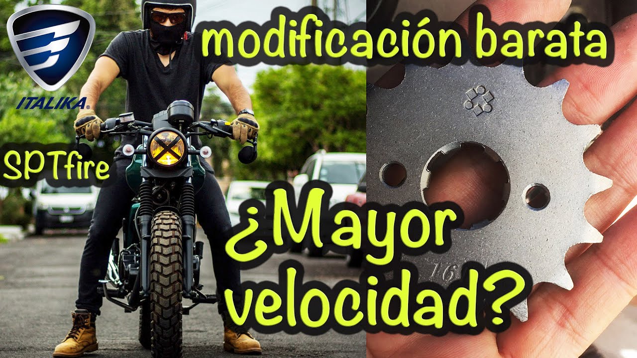 Cambio de sprock 14, 15, 16 y 17 dientes - Realmente funciona? Italika SPTfire 200