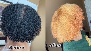 I BLEACHED MY NATURAL HAIR AT HOME | BRAD MONDO APPROVED?..