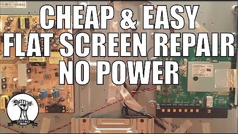 Cheap TV Repair - Fix a Flat Screen TV With No Power - Replacing Main Board