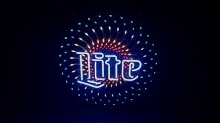 MILLER LITE LIGHTED NEON BEER SIGN   8