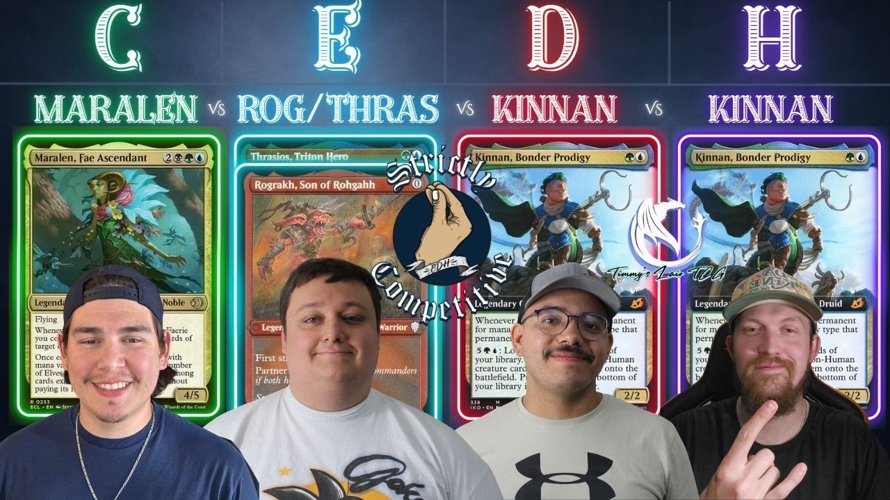 Timmy's Lair TCG joins us for 2 games of cEDH Gameplay!: Maralen vs Rog|Thras vs Kinnan vs Kinnan thumbnail