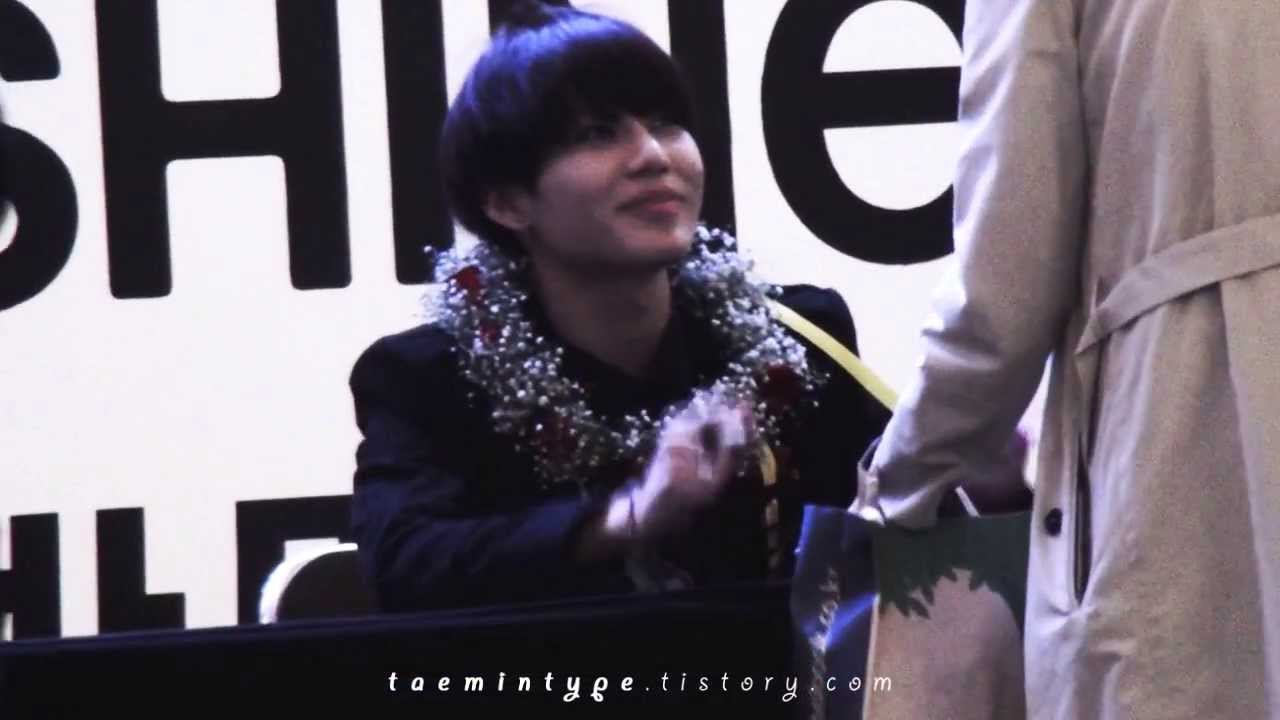 131025 여의도 팬사인회 태민 [DO NOT REUPLOAD AND EDIT]