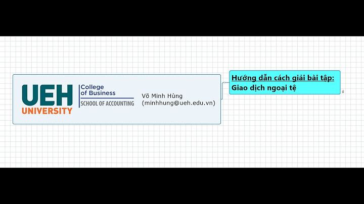 Bài tập chênh lệch tỷ giá hối đoái