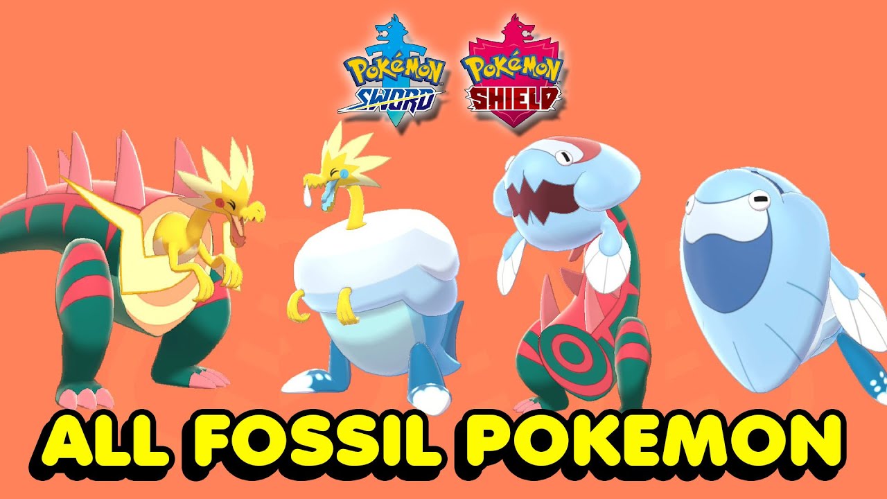 How To Get All 4 Fossil Pokemon In Pokemon Sword Shield Youtube