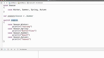 Switch Statements and Enumerations in Swift