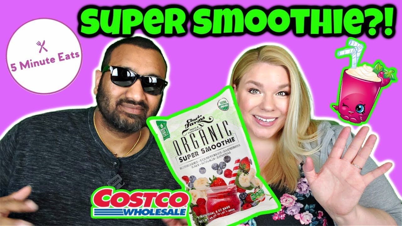 Costco Clovis Farms Organic Super Smoothie Review YouTube