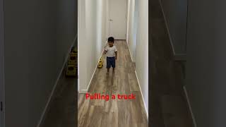Pulling a truck.                      #highlights #cutebaby