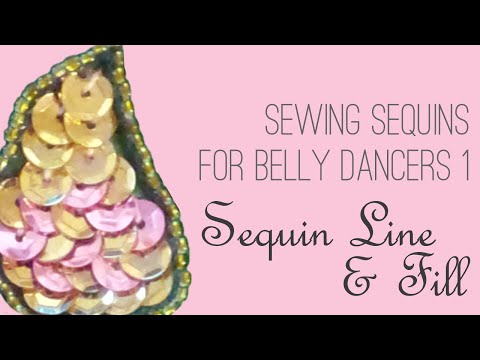 How to Sew Sequins 1: Sequin Lines & Fill