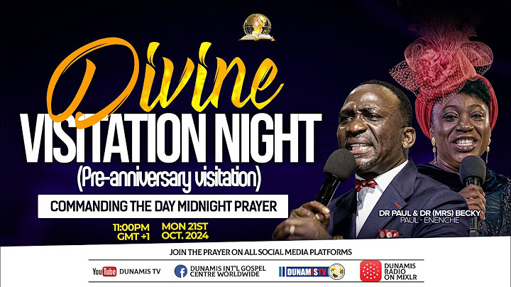 MID NIGHT PRAYER COMMANDING THE DAY- DIVINE VISITATION NIGHT. 21-10-2024