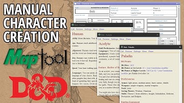 MapTool Tutorial - How to use the compendium to make a character