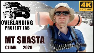 Mt Shasta summit climb via Avalanche Gulch in July 2020 solo hike (4K)