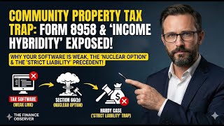 Community Property Audit 2026: Form 8958 & The "50/50 Split" Trap