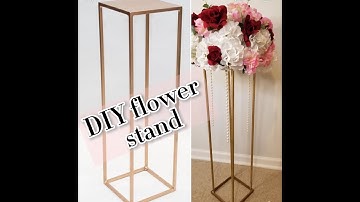 DIY Centerpiece flower stand - DIY plinths wedding column
