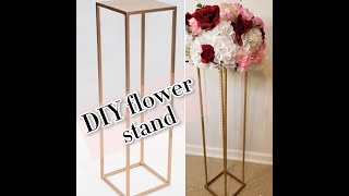 DIY Centerpiece flower stand - DIY plinths wedding column