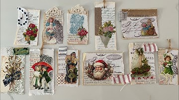 #roxysweeklychallenge 2023 | WEEK 40 | TUTORIAL stamped fabric tags