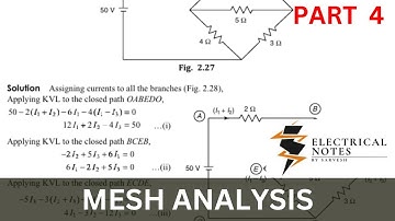 🔥 Mesh Analysis Explained | Easy Method to Solve Electrical Circuits 🔥 | #MESHANALYSIS | PART 5