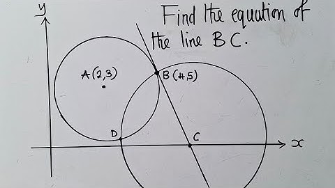 Find the equation of the line BC ... Geometry 