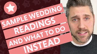 Sample Wedding Ceremony Readings (And What To Do Instead!)