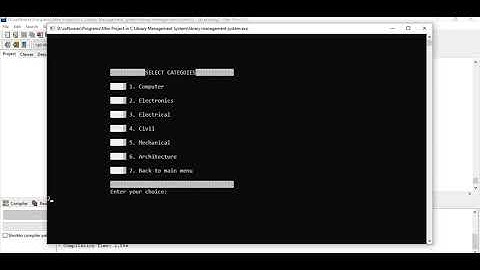 library management system in c