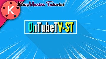 Cara Buat Intro 2D Glitch Di Kinemaster • KineMaster Tutorial