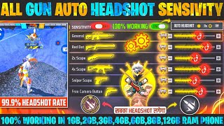 Free Fire Auto Headshot Trick 2025 Sensitivity | 2gb, 4gb, 6gb Ram Headshot Sensitivity Setting | FF screenshot 3