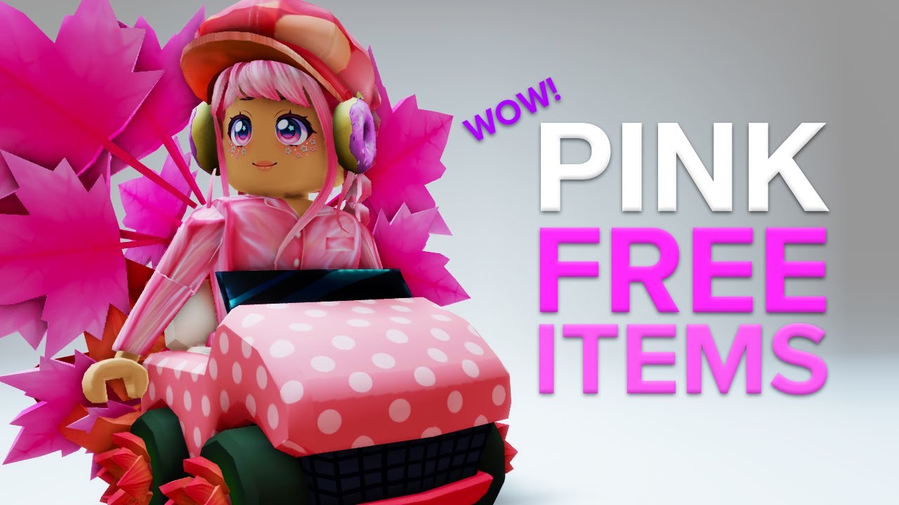 Best free pink roblox items for the pink lovers youtube
