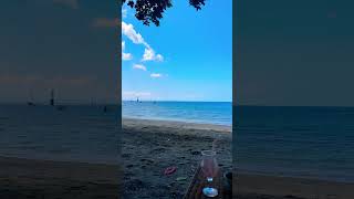 Lazy breakfast on the beach in Senggigi, Lombok.