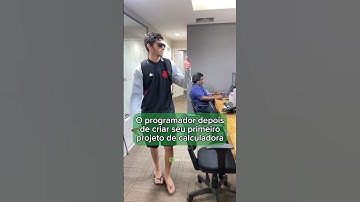 Programador criando o primeiro projeto #programação #developer  #desenvolvedor #aplicativo