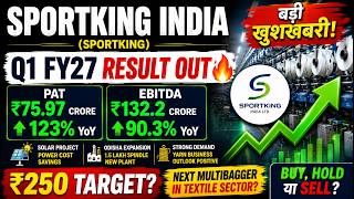 Sportking India Share Price Target 2026 | Q1 FY27 Results & Latest News | Buy or Sell?