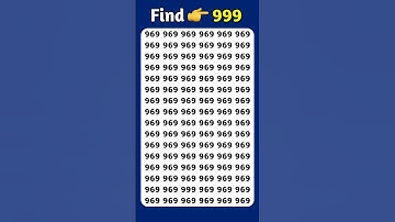 Find The Odd Number 999 #findtheoddnumber #shorts #maths #riddle #puzzle #viral #viralshorts #quiz