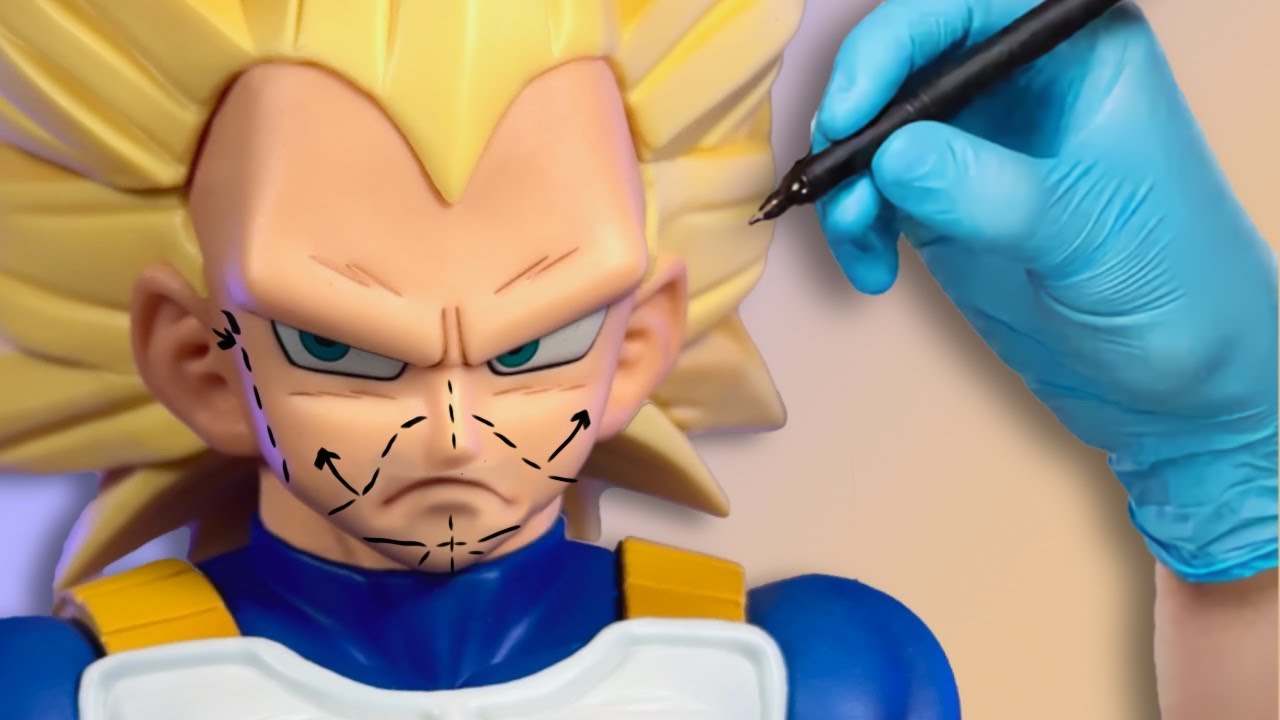 Я ПОЧИСТИЛ эту фигурку СУПЕР САЙЯН 3 ВЕГЕТА! Больше никаких пухлых щёк! Гораздо больше мышц на но...