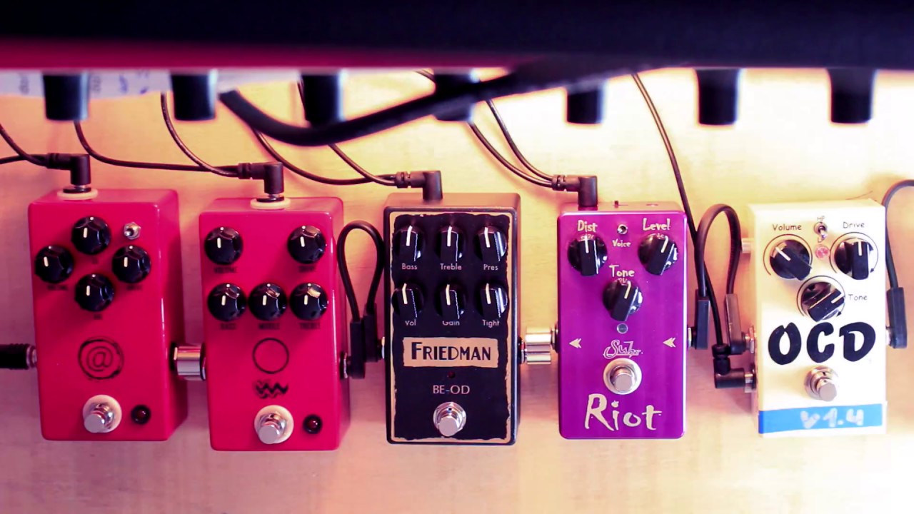 Distortion Pedal Shootout + Opinion (JHS, Friedman, Suhr, Fulltone)(HD