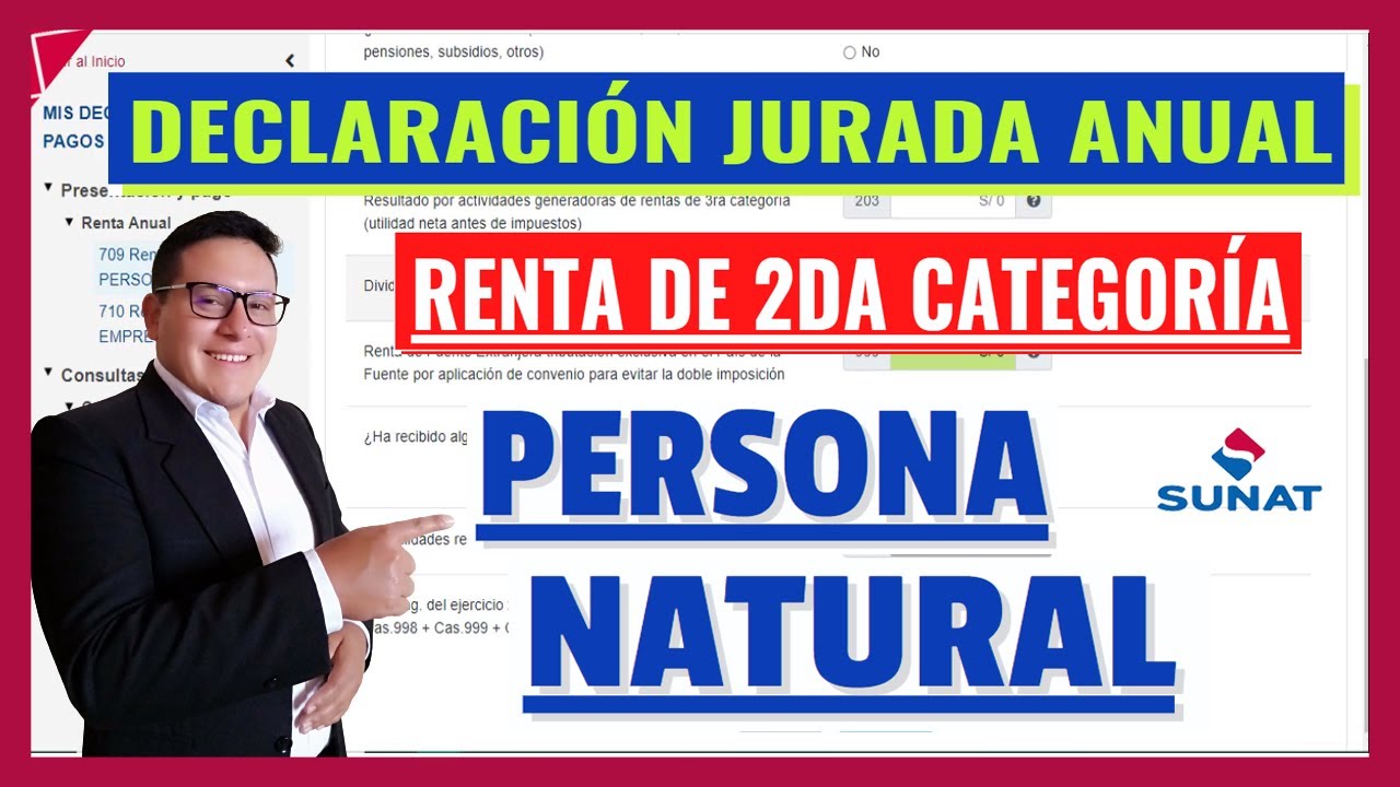 🔴Declaración Jurada Anual Renta de 2da Categoría - Persona Natural ...